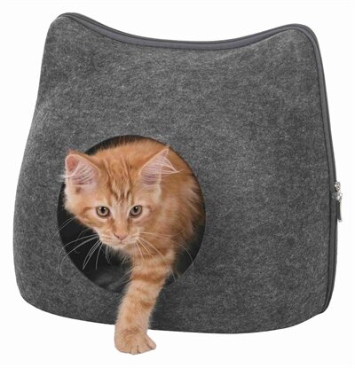 Trixie Relax Iglo Kat Vilt Grijs 38X37X35 CM