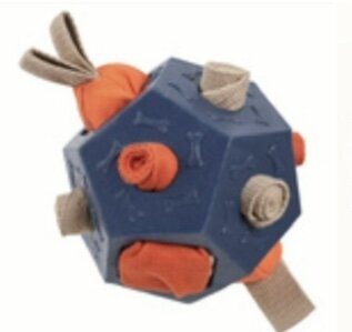 Snuffelbal met verschillende snuffelmogelijkheden