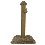 Foeiii Krabpaal Pluche Lichtbruin 39X39X80 CM Foeiii Krabpaal Pluche Lichtbruin 39X39X80 CM