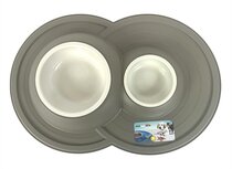 Happy Pet Mad About Pets Voerbak / Drinkbak Volcano Dubbel Mokka 49X33X6 CM 230/600 ML Happy Pet Mad About Pets Voerbak / Drinkbak Volcano Dubbel Mokka 49X33X6 CM 230/600 ML