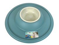 Happy Pet Mad About Pets Voerbak / Drinkbak Volcano Lichtblauw 39X39X6 CM 600 ML Happy Pet Mad About Pets Voerbak / Drinkbak Volcano Lichtblauw 39X39X6 CM 600 ML
